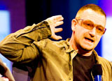 Bono addressing the UN, Sept 2008