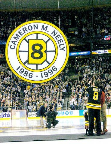 Men's '47 Cam Neely Black Boston Bruins Retired Player Name