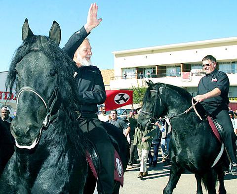 Eugene Terre'Blanche's Afrikaner Resistance Movement - Rally