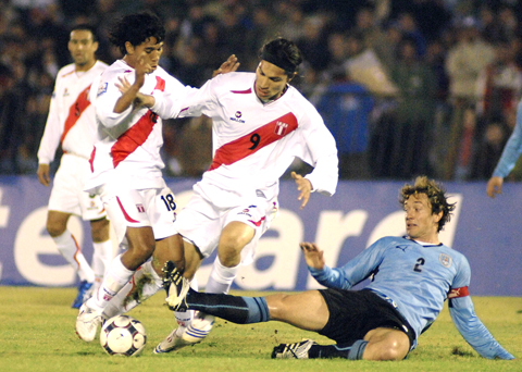 Diego Lugano's famous Uruguay shirt