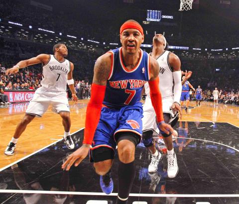 Carmelo Anthony 45 and Jason Kidd's 3-Pointer Seal Knicks' Win Over Nets -  The New York Times