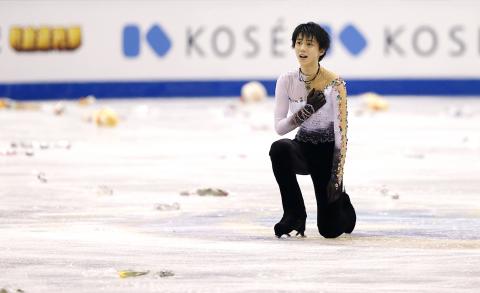 Japan's Hanyu becomes contender for gold - Taipei Times Japan's Hanyu becomes contender for gold - Taipei Times