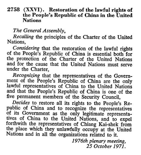 Today in History: In 1971, the UN seats China on Security Council