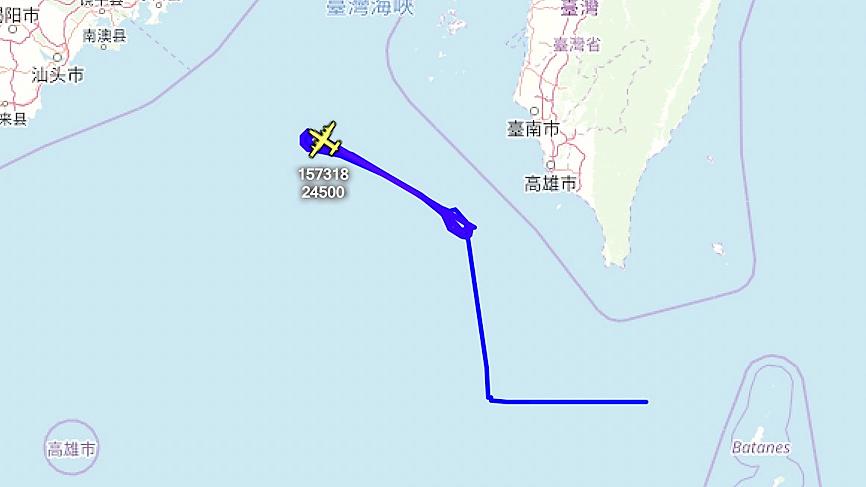 US military aircraft activity near Taiwan increasing P01-200326-aaa1