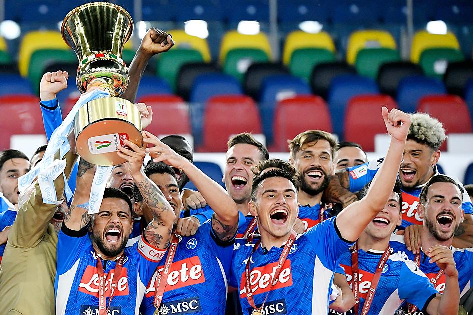 Napoli win sixth Coppa Italia - Taipei Times