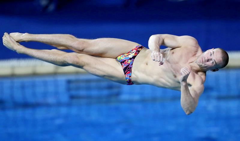 Speedos in tight Olympic Diver