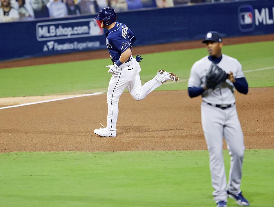 Brosseau homer lifts Rays into championship series Taipei Times