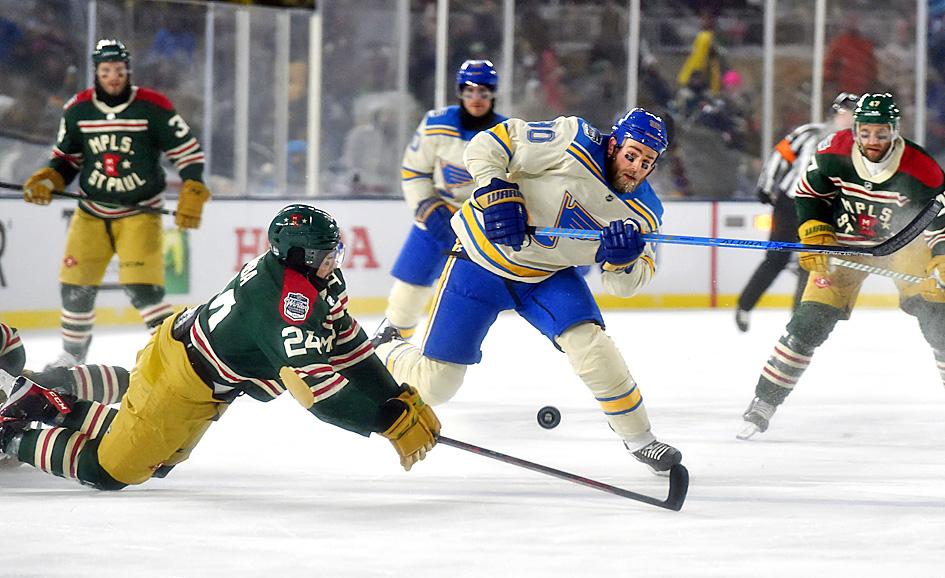 Blues defeat Wild 6-4 in 2022 Winter Classic, coldest game in NHL