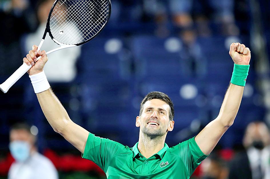 Djokovic returns to action with victory in Dubai