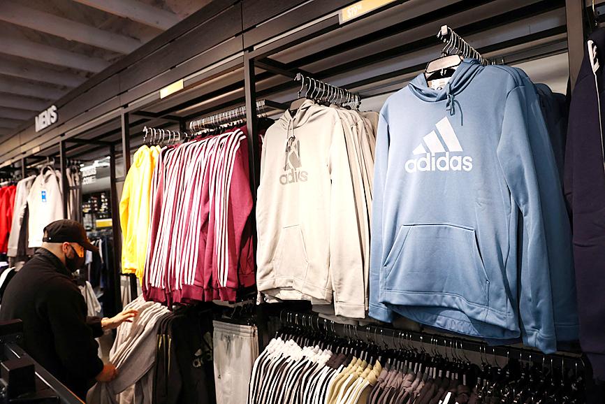 Adidas sees robust growth as Americas, Europe emerge from virus - Taipei Times