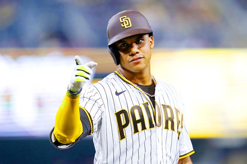Juan Soto vows to bring 'good vibes' to the Padres - Taipei Times