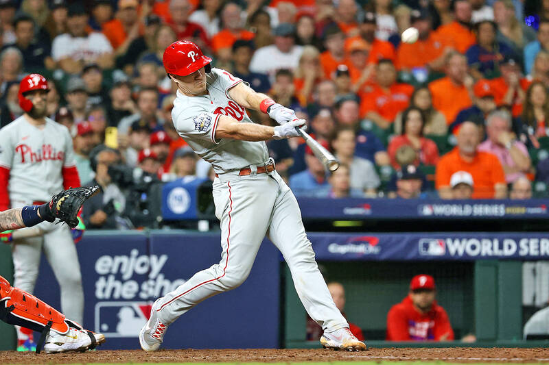 Phillies rally past Astros in 10th inning Taipei Times