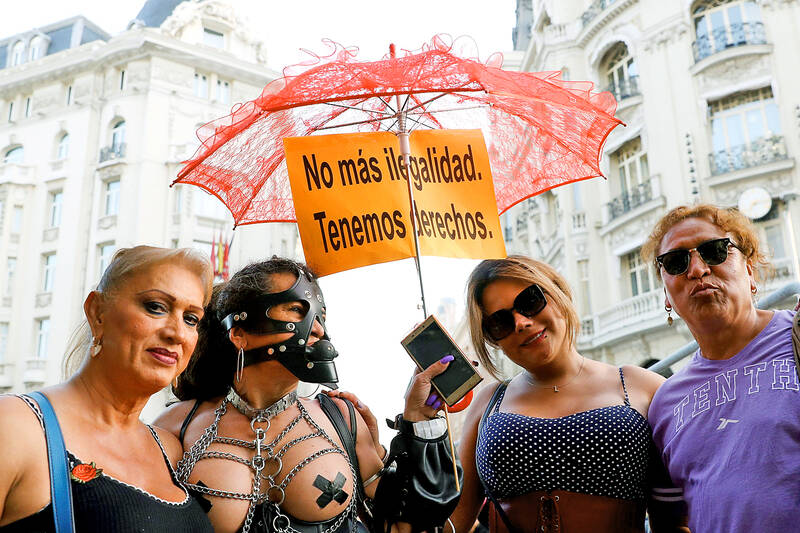 Spanish Sex Workers Fight Push Against Prostitution Taipei Times 