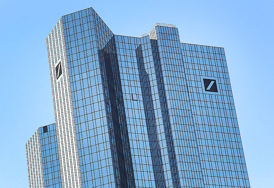 Deutsche Bank’s regulators critical of internal probe Taipei Times