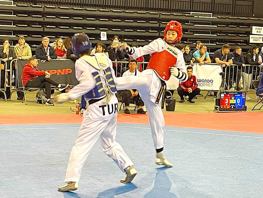 Taiwan taekwondo star Lo wins silver at Belgian Open Taipei Times