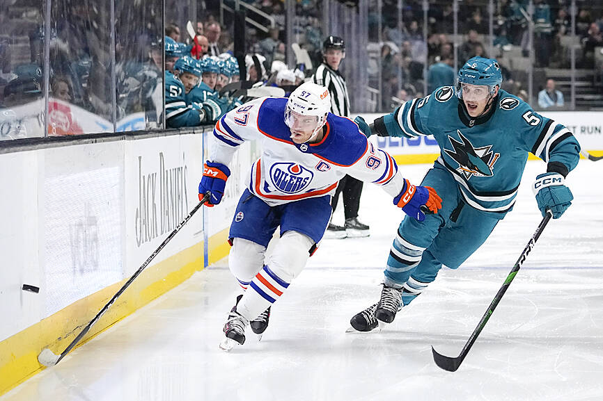 Oilers’ Connor McDavid reaches 150point milestone Taipei Times