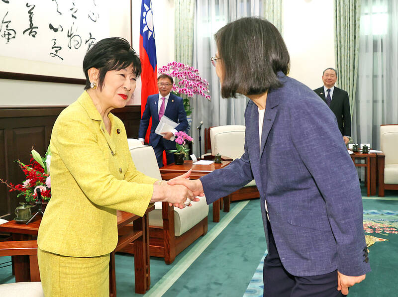 Tsai is a role model, Japan’s Santo says - Taipei Times
