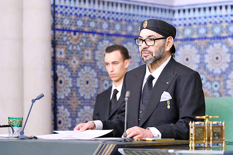Morocco's king works to restore monarchy's authority - Taipei Times