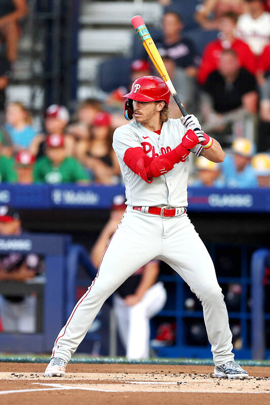 Bryce Harper uses Phillie Phanatic-themed bat at 2023 MLB Little League  Classic - CBS Philadelphia