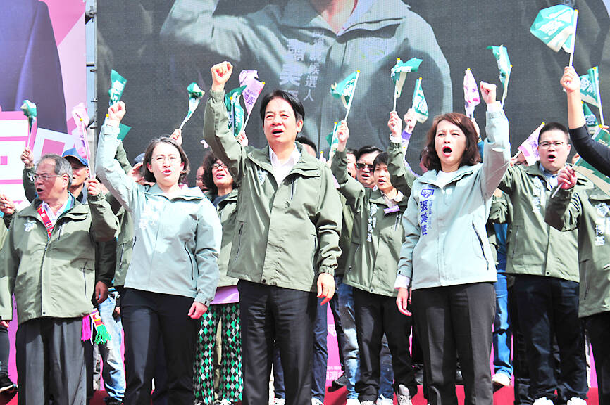 Lai, Hsiao hold first campaign rally together