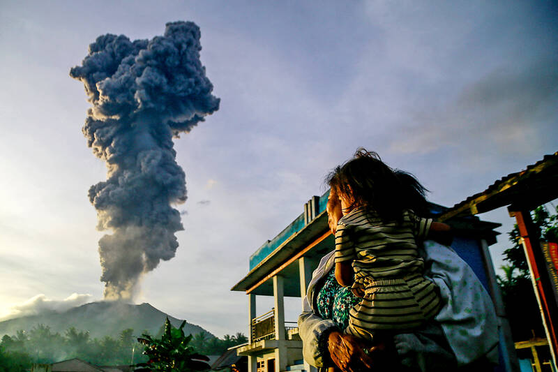 Volcanic eruption