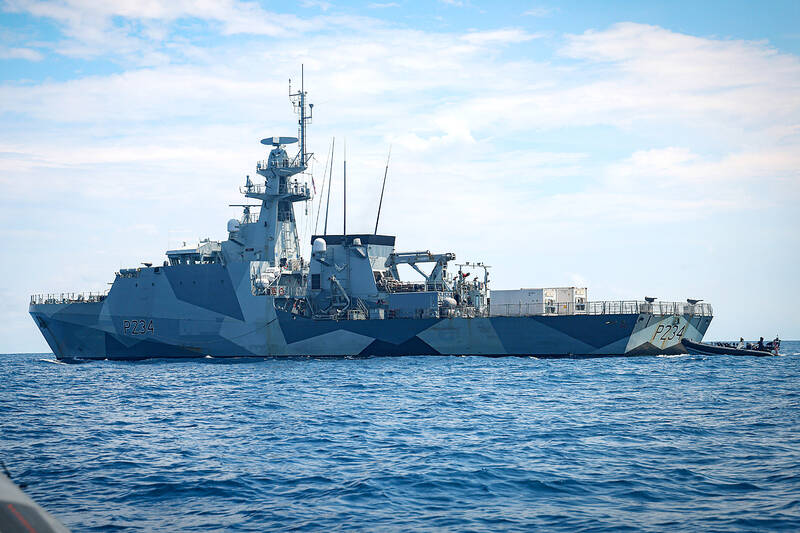 UK navy unveils plans near Taiwan