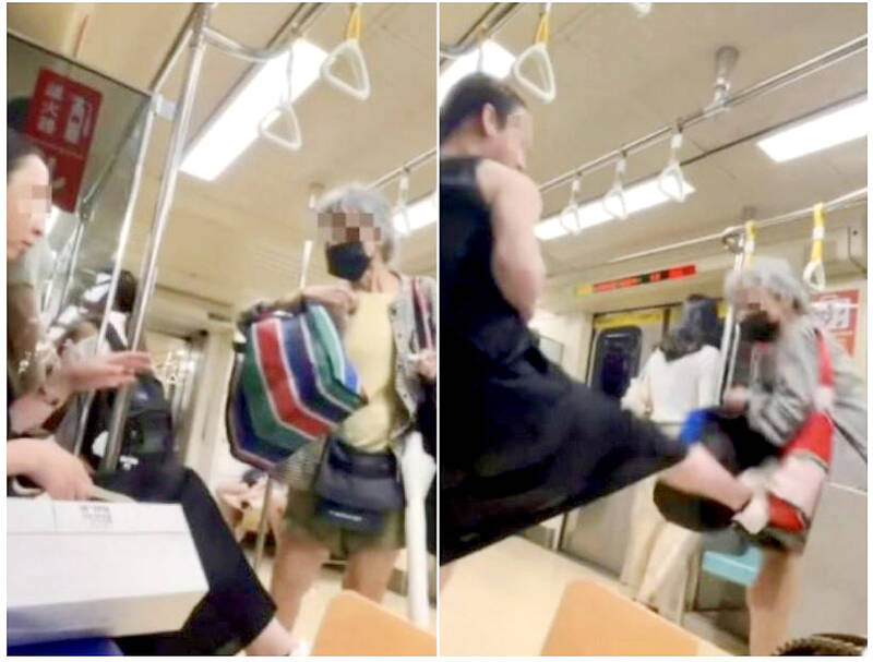 Police arrest woman after Taipei Metro altercation